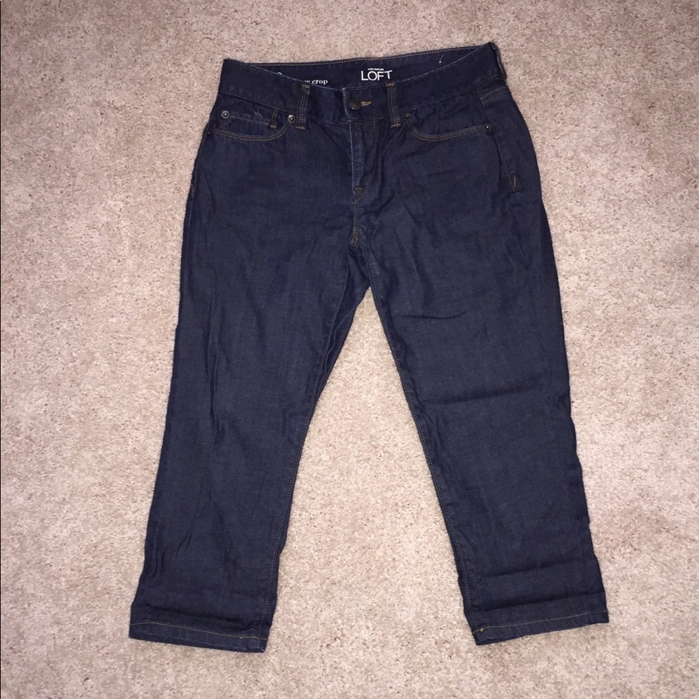 Ann Taylor Loft denim capri style jeans in 2p 26